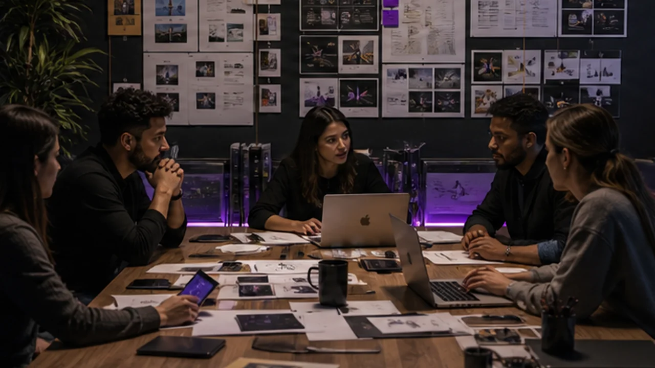 Vie chez Richmedia, équipe digitale en atelier à Casablanca
