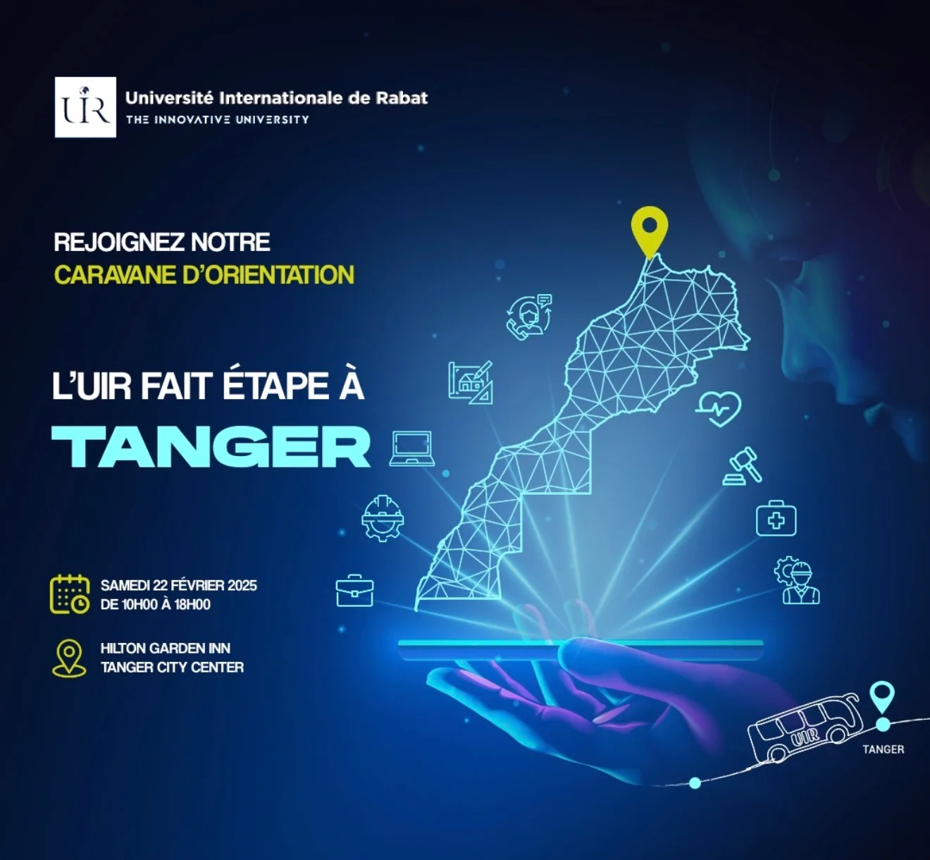 Caravane d’orientation UIR à Tanger - Créa campagne